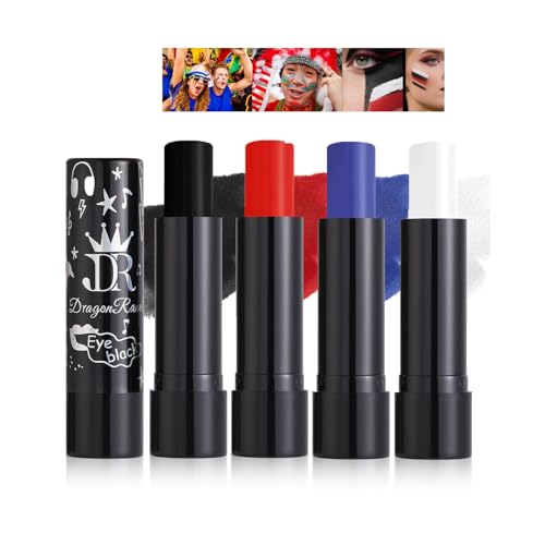 4-Color Face Paint Stick Kit for Halloween & Costume Makeup
