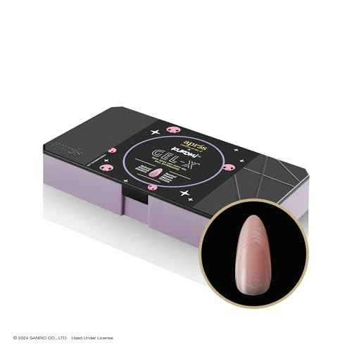 APR?S x Kuromi¢â Gel-X Neutral French Natural Almond Medium Box of Nail Tips (280pcs, 14 Sizes)
