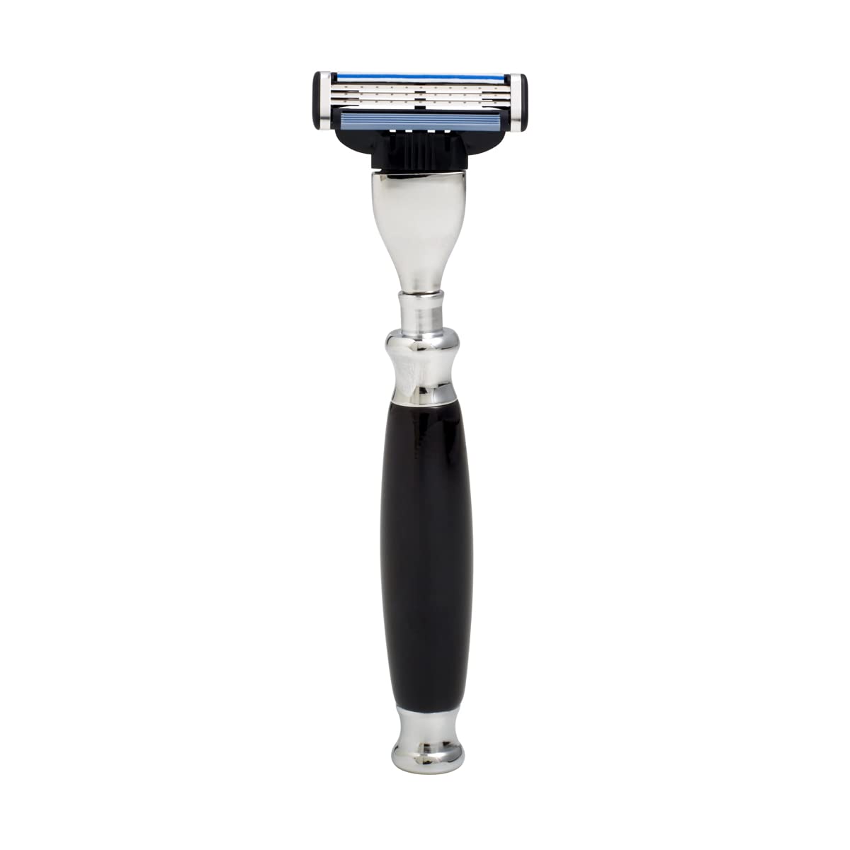 Union Razors SS3 Black Three Piece Shave Kit with Razor, Shaving Brush and Stand.