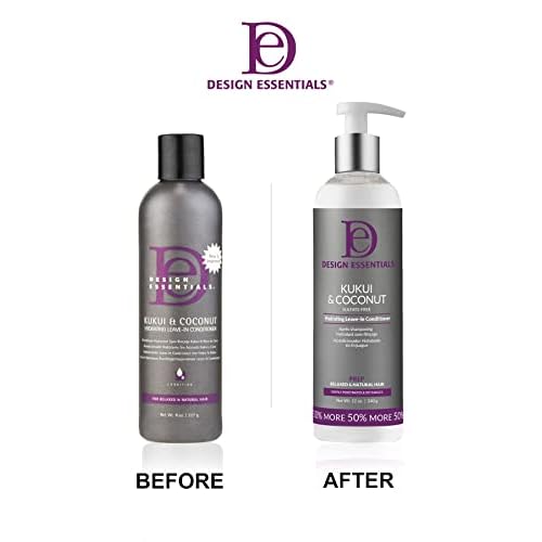 Design Essentials Kukui And Coconut Hydrating Leave-In Conditioner Sulfate Free 340 g / 12 oz