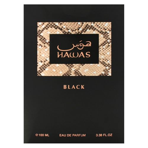 Hawas Black by Rasasi for Men EDP Spray 3.38 oz