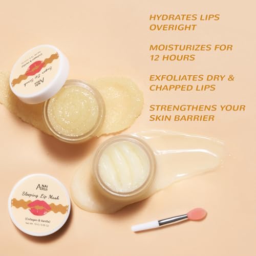 ANAI RUI Vanilla Lip Scrub & Sleeping Mask Set