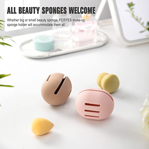 FERYES Silicone Makeup Sponge Holder – Shatterproof Travel Case