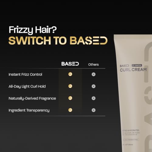 BASED Curl Cream for Men - Curl Defining & Frizz Control