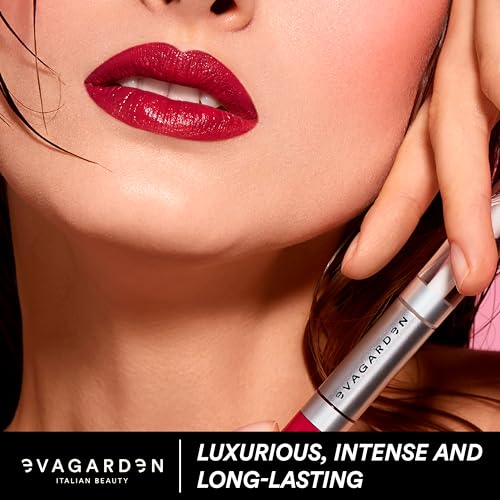 EVAGARDEN Sensorial Lipstick - Silky Texture Melts Pleasantly - Releases Saturated Color and Adheres Perfectly - With Emollient, Moisturizing Properties for Youthful Pout - 448 Miss - 0.1 oz