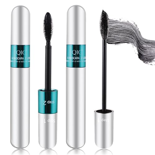 2 Pack QIC 4D Waterproof Mascara - 5x Longer Lashes