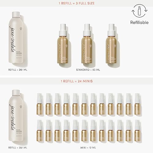 jane iredale Balance Hydration Spray, Natural Moisture-Locking Facial Mist Tones Skin and Sets Makeup for a Natural Finish, Vegan, Gluten-Free