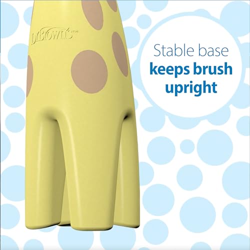 Infant to Toddler Giraffe Toothbrush - Super Soft BPA-Free Baby Oral Care - Yellow, Pack of 1