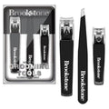 Premium Stainless Steel Nail Clippers Set with Non-Slip Grip