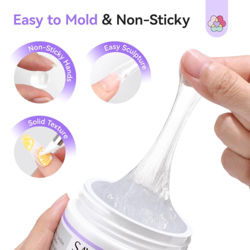 SAVILAND Solid Builder Nail Gel 60g - Non-Sticky 3D Sculpting