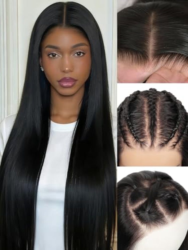28-Inch 13x6 Lace Front Wig - 200% Density Natural Black Human Hair