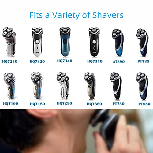 YOUNGPRO HQ8-3 Replacement Heads for Aquatec Shavers, Compatible with Philips Norelco