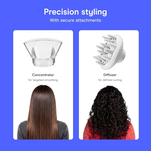 Conair 1875W Double Ceramic Hair Dryer with Diffuser & Concentrator