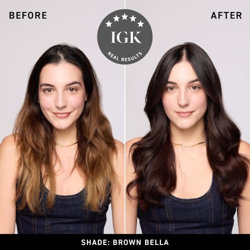 IGK Brown Bella Hair Gloss & Semi-Permanent Color Mask - Rich Chocolate Brown