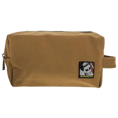 Suavecito Men's Hair Grooming Set OG & Firme (Strong) Hold Pomade, Body Soap, Large Deluxe Comb & Sand Canvas Bag