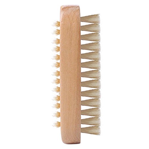 Double-Sided Wooden Nail Brush for Manicure & Pedicure - 4 Pack