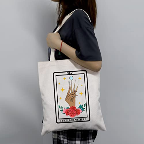 LEVLO Lash Artist Reusable Tote Bag for Women