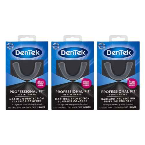 DenTek Professional-Fit Dental Guard for Nighttime Teeth Grinding, 1 Count, (Pack of 3)