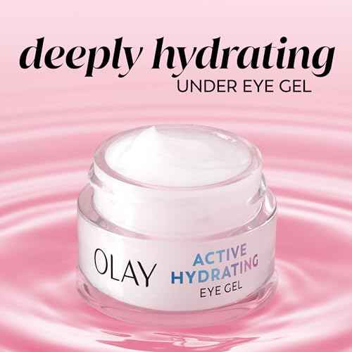 Olay Active Hydrating Eye Gel, Fragrance-Free, Anti-Aging Eye Cream with Hyaluronic Acid and Niacinamide, 0.5 oz