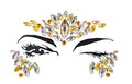 Festival Face Gems Rhinestone Stickers | Silver Gold Temporary Tattoos