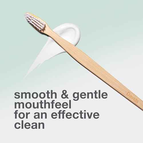 Davids Premium Bamboo Soft Bristle Toothbrush - 3 Pack | BPA Free, Eco-Friendly, Sustainable High Performance Bristles to Improve Oral Health Naturally | 100% Natural Bamboo Handle | Made in Germany