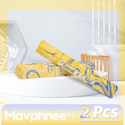 Lash Bond and Seal 2 Pcs – Waterproof Lash Glue for Extensions & Clusters by Mavphnee