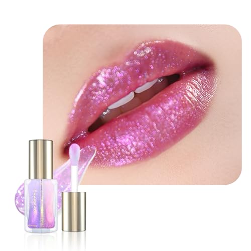 Charmacy Aurora Glitter Lip Gloss - Multicolor Shimmer, Waterproof