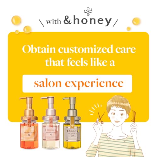 [3.4 Fl Oz] & honey Melty Moist Repair Hair Oil 100mL – Sulfate-Free Frizz Control with Argan & Honey