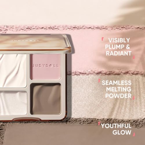 JUDYDOLL Highlight & Contour Palette - Creamy Powder Blendable