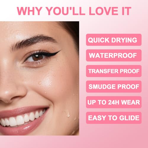 iMethod Waterproof Liquid Eyeliner - 2-in-1 Dual-Tip