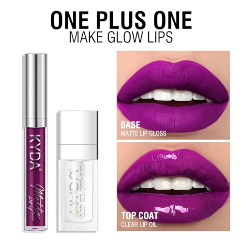 KYDA 10 Colors Matte Metallic Lipstick Set - Long Wear