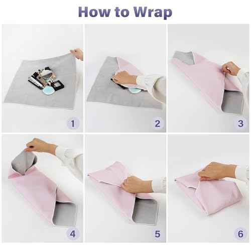 Walking Way Self-Adhesive Magic Cloth Makeup Bag, Portable Protective Cosmetic Pouch, Camera Lens Wrap, Stylish Travel Organizer for Beauty Essentials, Travel, Gifts & Daily Use