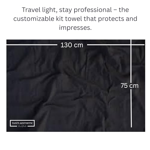 Professional Makeup Travel Towel - Microfiber Suede Quick Dry Towels - Multipurpose Kit Towel for Artists & Stylists - Double-Sided High Absorbency Towel - Sand-Free Protect Client Surface - 75x130 cm