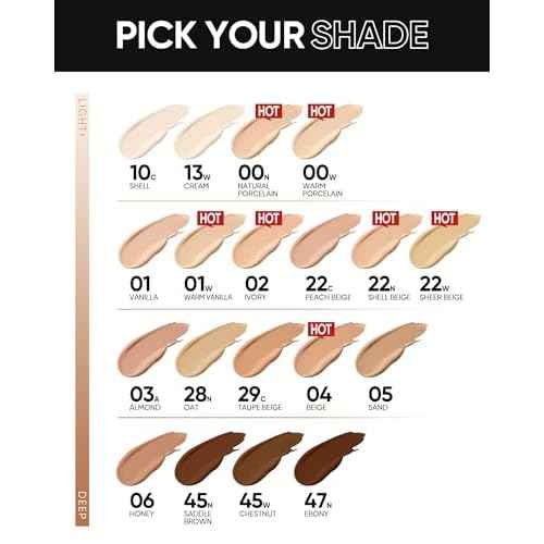 Full Coverage Cushion Foundation, Weightless, Skin Fit, Satin Glow Finish, Oil-Control Waterproof Foundation, Sweatproof Flawless BB Cream CC Korean Makeup,Tattoo Cover Up, Buildable(#04 Beige)