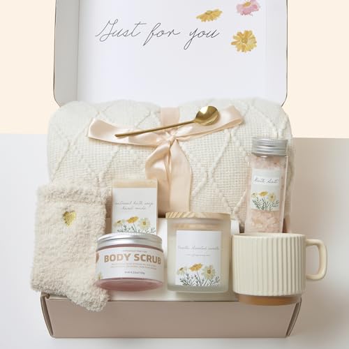 Get Well Gifts for Women ? Birthday Spa Self Care Care Package, Hug in a Box Gifts for Women, Inspirational New Mom & Best Friend Gift