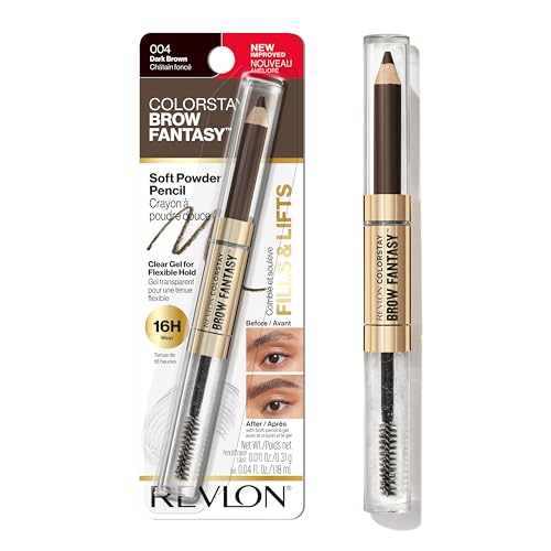 Revlon ColorStay Brow Fantasy Eyebrow Powder Pencil, Dark Brown