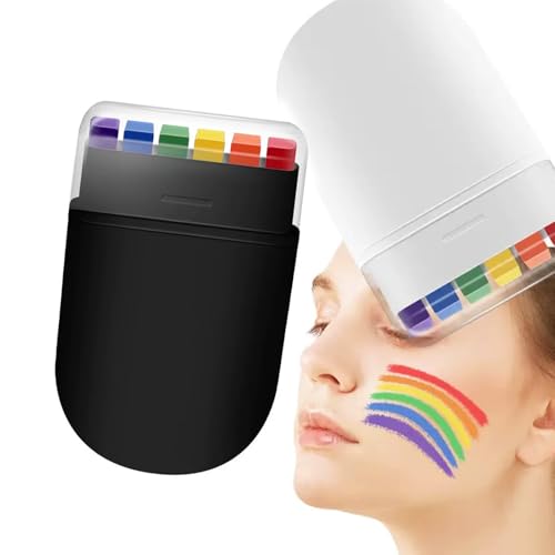 Rainbow Pride Face Paint Stick - 4 Pack for Sports & Parties