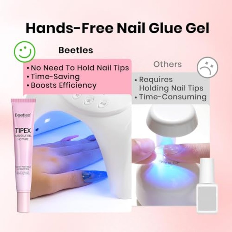 Beetles Nail Glue Gel 20g No-Wipe for Nail Tips