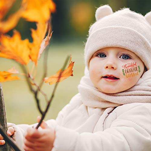 Thanksgiving Temporary Tattoos - 12 Sheets Turkey Party Favors