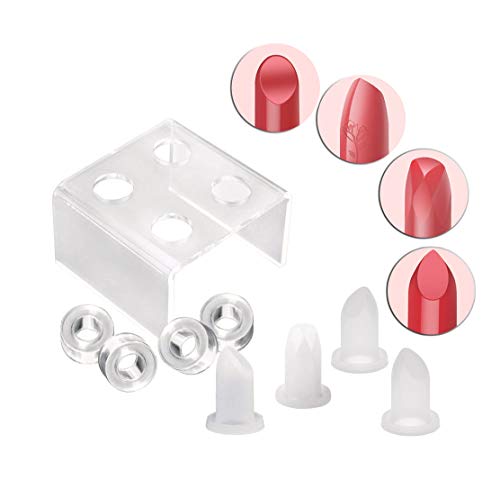 DIY Lipstick Mold Set - 9 Pcs Silicone Molds with 12.1mm Tube
