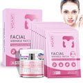 Forehead Wrinkle Patches & Smile Line Patches, Overnight Facial Wrinkle Treatment with Hyaluronic Acid, Aloe, Collagen & Vitamin E to Lift Smile Lines for Women 36pcs with Face Retinol Cream