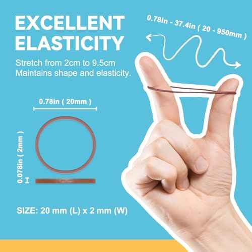 HOYOLS 2500 pcs Colorful Elastic Hair Rubber Bands, Small Hair Ties Accessories No Pull No Damage Stretch Holder for Girls Women TPU (25 Mixed Multi Hue)