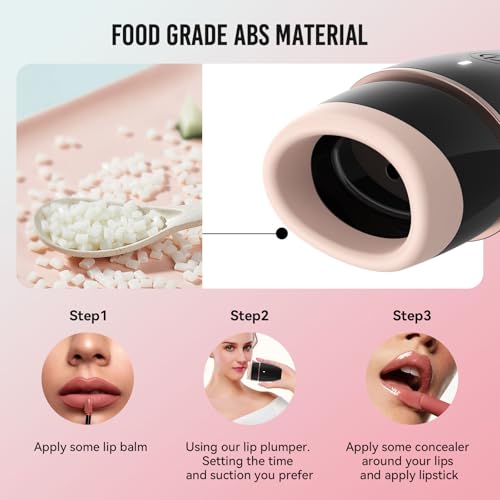 Electric Lip Plumper Tool - Adjustable Suction for Fuller Lips