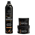 Blind Barber Bryce Harper Signature Series Gift Set - Men¡¯s Hair, Beard & Grooming Kit with Dry Shampoo, Beard Balm, & Hair Clay Styling Paste for Men (3 Piece Set)