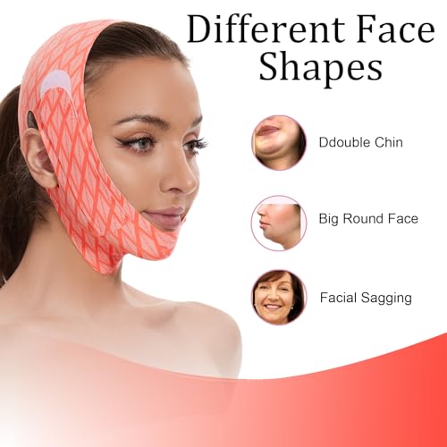 V Line Face Lifting Mask - Double Chin Reducer & Jawline Tightening Strap