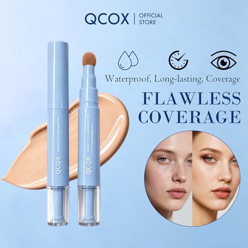 Dual-Effect Concealer Pen Foundation - 24H Long-Lasting Full Coverage
