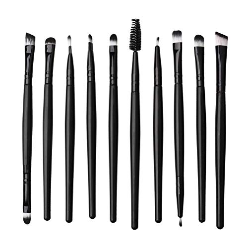 20-Piece Makeup Brush Set with Travel Case - Professional Face and Eye Brushes