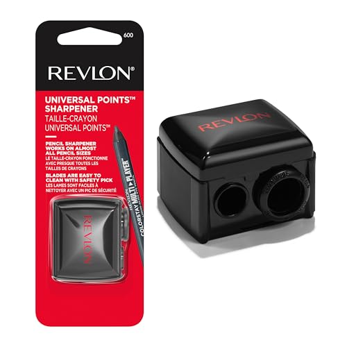 Revlon Universal Points Makeup Sharpener - Pack of 1, Black