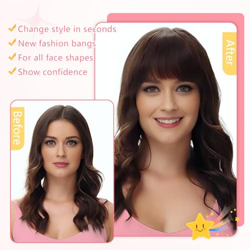 Clip-In Wispy Bangs Human Hair - Natural Black