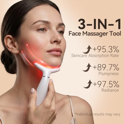 3-in-1 Facial Massager with Vibration & Color Modes